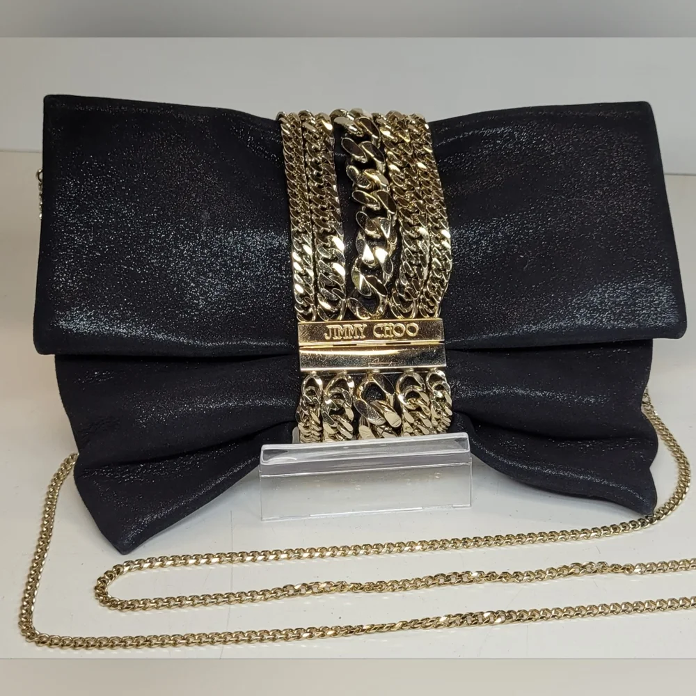 SOLD!!!!Jimmy Choo Black  Evening  Handbag 🩷 - Picture 2 of 13